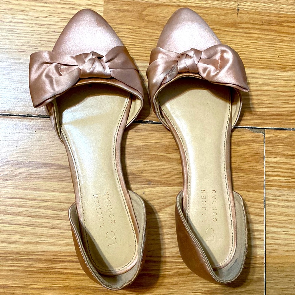 Lauren Conrad Satin Flats